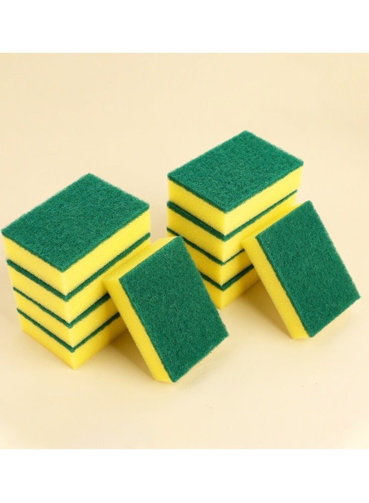 OSALIA Dishwashing Sponge 10 Pack, Dish Wash Sponge, High Density Foam Heavy Duty Scrubber, Dual Sided Non Scratch Scouring Pad, High Absorbent Kitchen, Bathroom and Household Cleaning Sponge - Image 1